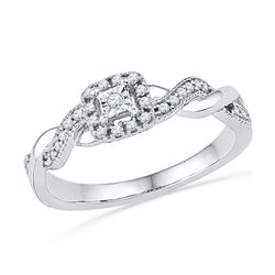 0.15CT Diamond Anniversary 10KT Ring White Gold
