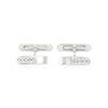 Image 1 : Genuine 0.09 TCW 14K White Gold Ladies Cuff Links - REF-60Z4T