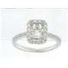 Image 1 : Genuine 14K White Gold 0.41CTW Diamond Semi Mount Ring - REF-45M7F