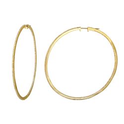 Genuine 2.12 TCW 14K Yellow Gold Ladies Earring - REF-220N8A