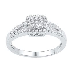 0.25CT Diamond Anniversary 10KT Ring White Gold