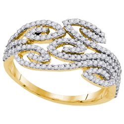 0.50CT Diamond Anniversary 10KT Ring Yellow Gold