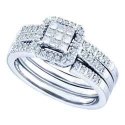 0.35CT Diamond Invisible 14KT Ring White Gold