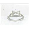 Image 1 : Genuine 14K White Gold 0.49CTW Diamond Semi Mount Ring - REF-58G3M