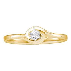 0.10CT Diamond Promise 14KT Ring Yellow Gold