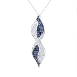 Genuine 2.04 TCW 14K White Gold Ladies Necklace - REF-114H4W