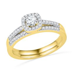 0.33CT Diamond Bridal 10KT Ring Yellow Gold