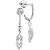 0.02CT Diamond Micro-Pave 10KT Earrings White Gold