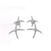 Image 1 : Genuine 14K White Gold 1.05CTW Diamond Earring - REF-87Z8T