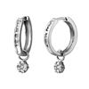 Image 1 : Genuine 0.5 TCW 14K White Gold Ladies Earring - REF-54A4X