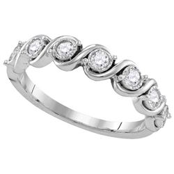 0.33CT Diamond Anniversary 10KT Ring White Gold