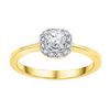 Image 1 : 0.25CT Diamond Bridal 10KT Ring Yellow Gold