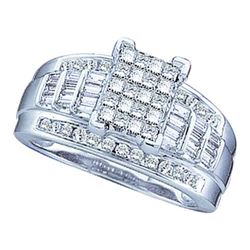 0.50CT Diamond Invisible 14KT Ring White Gold
