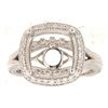 Image 1 : Genuine 14K White Gold 0.31CTW Diamond Semi Mount Ring - REF-66K2R