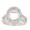 Image 1 : Genuine 14K White Gold 1.21CTW Diamond Semi Mount Ring - REF-153X3Y