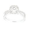 Image 1 : Genuine 14K White Gold 0.29CTW Diamond Semi Mount Ring - REF-59T2K