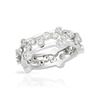 Genuine 0.87 TCW 18K White Gold Ladies Ring - REF-126Z5T