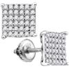0.50CT Diamond Anniversary 10KT Earrings White Gold