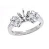 Image 1 : Genuine 14K White Gold 0.82CTW Diamond Semi Mount Ring - REF-99T8K