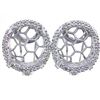Image 1 : Genuine 14KWhite Gold 0.69CTW Diamond Semi-Mount Earrings - REF-132Z6T