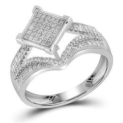 0.33CT Diamond Micro-Pave 10KT Ring White Gold
