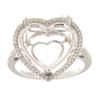Image 1 : Genuine 14K White Gold 0.25CTW Diamond Semi Mount Ring - REF-60H7W