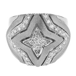 Genuine 14K White Gold 0.3CTW Diamond Fashion Ring - REF-113T2K