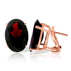 13 ctw Garnet Earrings Jewelry 14KT Rose Gold