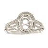 Image 1 : Genuine 14K White Gold 0.43CTW Diamond Semi Mount Ring - REF-69T5K