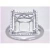 Image 1 : Genuine 18K White Gold 0.22CTW Diamond Semi Mount Ring - REF-62F8N
