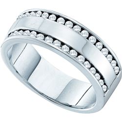 0.50CT Diamond Anniversary 14KT Ring White Gold
