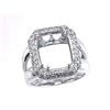 Image 1 : Genuine 14K White Gold 0.83CTW Diamond Semi Mount Ring - REF-91X2Y