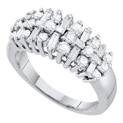 0.85CT Diamond Anniversary 10KT Ring White Gold