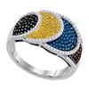 Image 1 : 0.75CT Diamond Micro-Pave 10KT Ring Yellow Gold