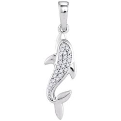 0.10CT Diamond Anniversary 10KT Pendant White Gold