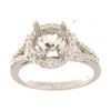 Image 1 : Genuine 14K White Gold 0.41CTW Diamond Semi Mount Ring - REF-71N6A
