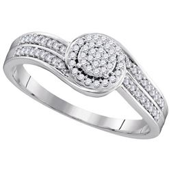 0.20CT Diamond Micro-Pave 10KT Ring White Gold
