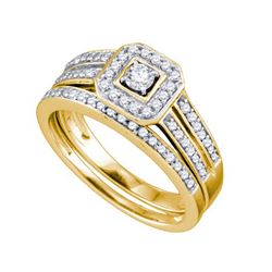 0.50CT Diamond Bridal 14KT Ring Yellow Gold