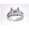 Image 1 : Genuine 18K White Gold 0.74CTW Diamond Semi Mount Ring - REF-151R3H
