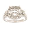 Image 1 : Genuine 14K White Gold 0.45CTW Diamond Semi Mount Ring - REF-76X9Y