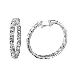 Genuine 9.46 TCW 14K White Gold Ladies Earring - REF-1052N5A