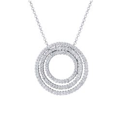 Genuine 1.02 TCW 14K White Gold Ladies Necklace - REF-108T3K