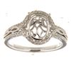 Image 1 : Genuine 14K White Gold 0.41CTW Diamond Semi Mount Ring - REF-66F2N