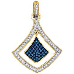0.25CT Diamond Mirco-Pave 10KT Pendant Yellow Gold