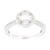 Image 1 : Genuine 14K White Gold 1.04CTW Diamond Semi Mount Ring - REF-111Z4T