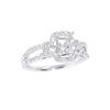 Image 1 : Genuine 14K White Gold 0.51CTW Diamond Semi Mount Ring - REF-58R3H