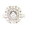 Image 1 : Genuine 14K White Gold 1.83CTW Diamond Semi Mount Ring - REF-259R7H