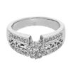 Image 1 : Genuine 14K White Gold 0.55CTW Diamond Rings - REF-81K4R