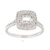 Image 1 : Genuine 14K White Gold 0.31CTW Diamond Semi Mount Ring - REF-54X5Y