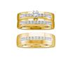 Image 1 : 0.75CT Diamond Trio Set 14KT Ring Yellow Gold